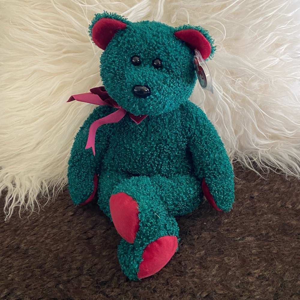 Ty Beanie Babies BUDDY 2001 Holiday Teddy